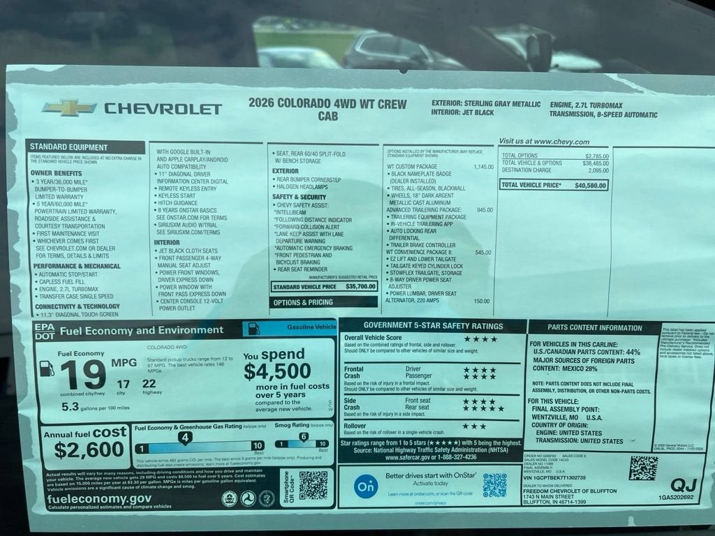 2026 Chevrolet Colorado Work Truck - Photo 37